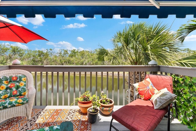 view of balcony