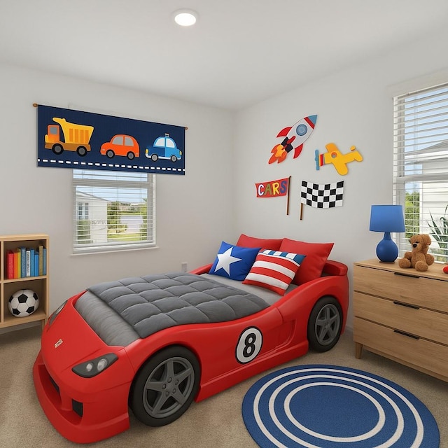 9064 Driven Snow St, Sarasota, FL 34241 - carpeted bedroom featuring multiple windows