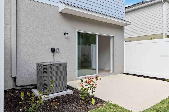 9064 Driven Snow St, Sarasota, FL 34241 - view of patio / terrace with central air condition unit