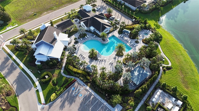 13708 Old Creek Ct, Parrish, FL 34219 - view of property location with a pool and a nearby body of water