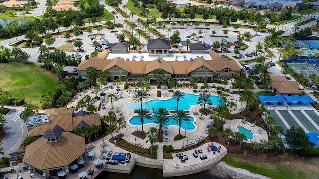 17725 Northwood Pl, Bradenton, FL 34202 - aerial view of a pool area