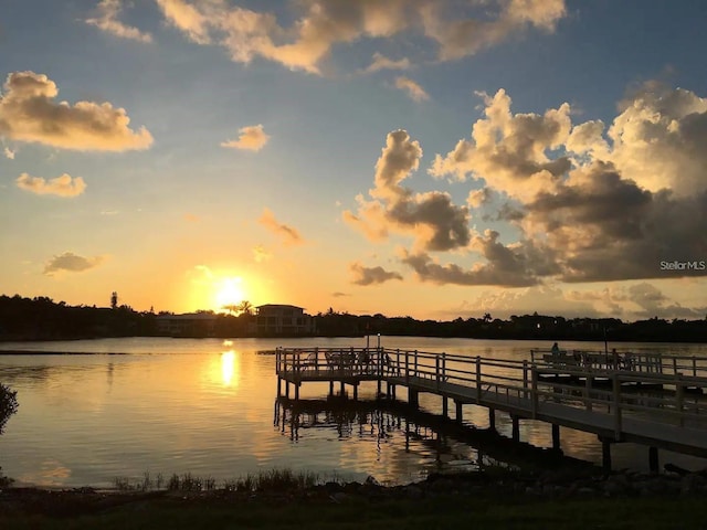6157 Midnight Pass Rd Unit E73, Sarasota, FL 34242 - dock area featuring a water view