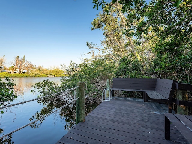 7647 Sanderling Rd, Sarasota, FL 34242 - deck featuring a water view