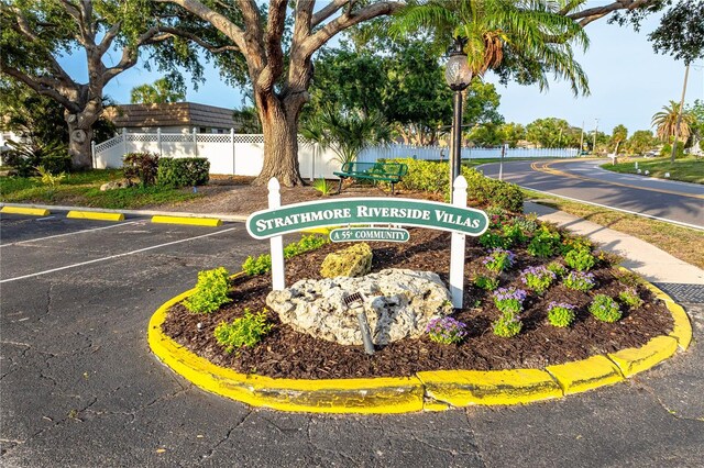 2419 Riverbluff Pkwy Unit V233, Sarasota, FL 34231 - community sign with uncovered parking