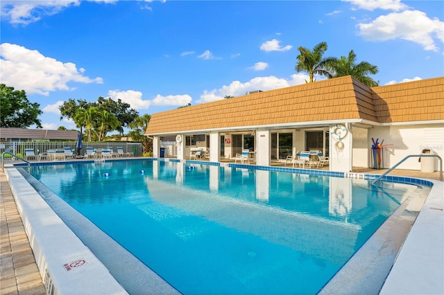 2419 Riverbluff Pkwy Unit V233, Sarasota, FL 34231 - community pool with a patio