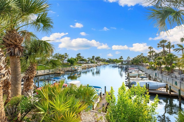2419 Riverbluff Pkwy Unit V233, Sarasota, FL 34231 - water view featuring a boat dock