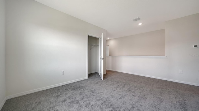 12728 Lateral Root Dr, Sarasota, FL 34238 - unfurnished bedroom with carpet, recessed lighting, baseboards, and a closet