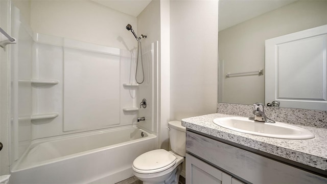 12732 Lateral Root Dr, Sarasota, FL 34238 - full bathroom featuring vanity, toilet, and tub / shower combination