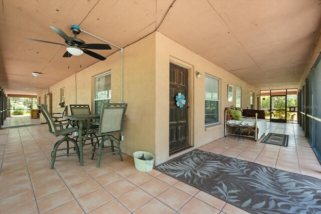13719 Seminole Trl, Wimauma, FL 33598 - view of patio / terrace with ceiling fan