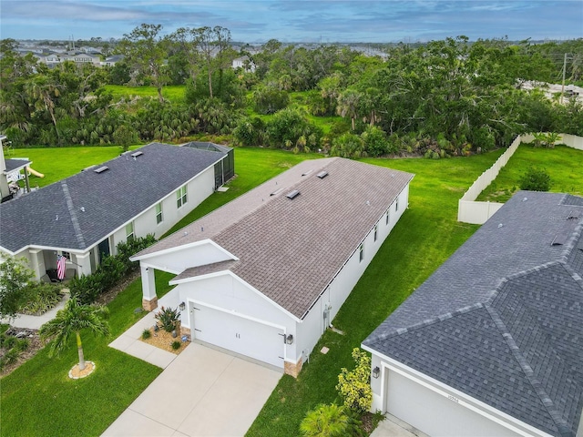 10962 High Noon Trl, Parrish, FL 34219 - view from above of property featuring a tree filled landscape