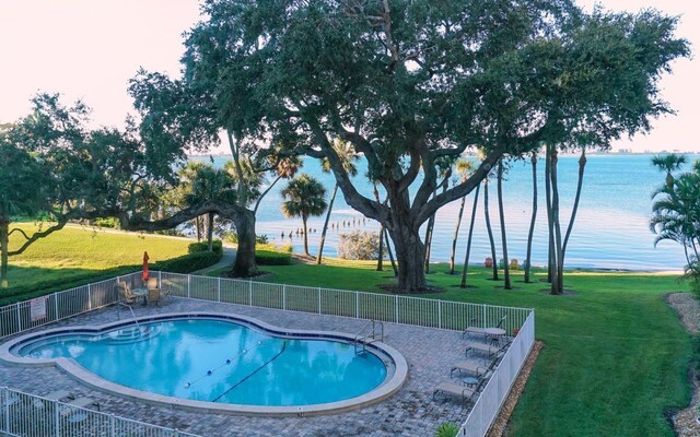 1100 Imperial Dr Unit 507, Sarasota, FL 34236 - view of pool with a water view