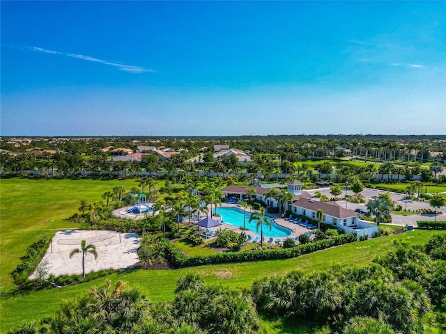 12712 Dusty Trail Dr, Sarasota, FL 34238 - aerial view of residential area with a pool