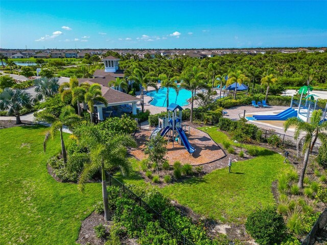 12712 Dusty Trail Dr, Sarasota, FL 34238 - aerial view of a pool