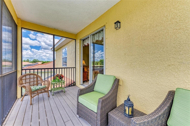 view of sunroom / solarium