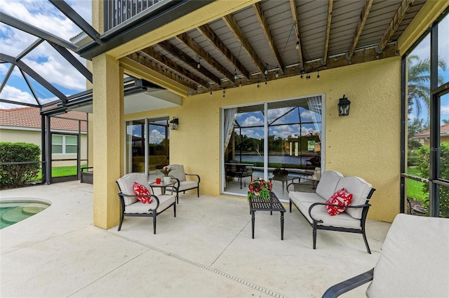 view of sunroom / solarium