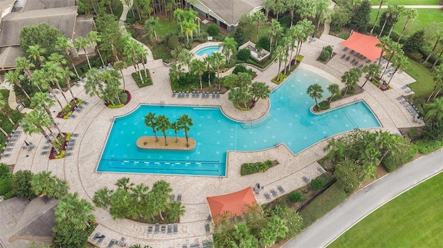 6185 SW 89th Ct, Ocala, FL 34481 - aerial view of a pool