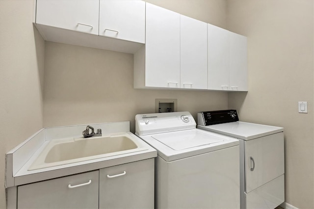 6222 Country Club Way, Sarasota, FL 34243 - laundry area with independent washer and dryer and cabinet space