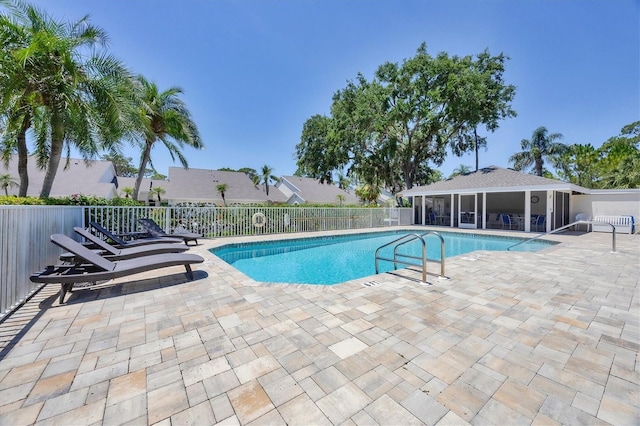 6222 Country Club Way, Sarasota, FL 34243 - community pool featuring a patio area