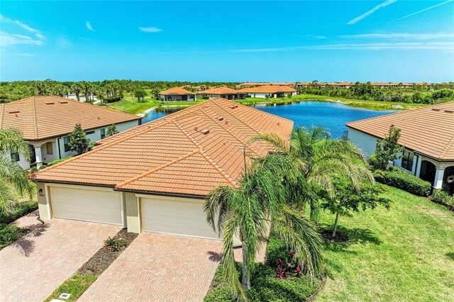 24065 Canterwood Way, Venice, FL 34293 - aerial view of residential area with a nearby body of water