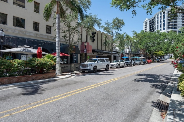 1350 Main St Unit 1703, Sarasota, FL 34236 - view of asphalt street with sidewalks, curbs, and street lighting