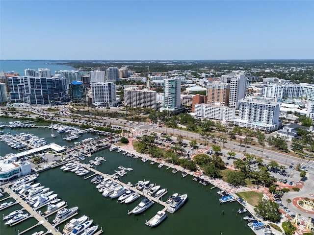 1350 Main St Unit 1703, Sarasota, FL 34236 - view of urban area with a nearby body of water and numerous boat docks
