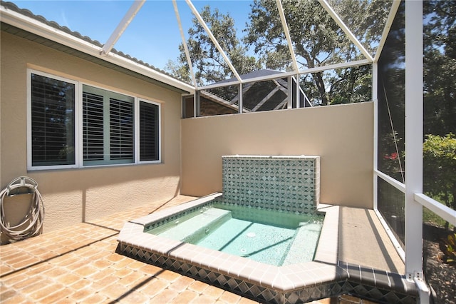 8525 54th Avenue Cir E, Bradenton, FL 34211 - view of pool with a lanai and a patio