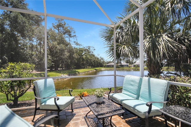 8525 54th Avenue Cir E, Bradenton, FL 34211 - view of patio featuring a water view