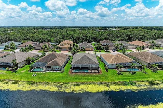 518 Chantilly Trl, Bradenton, FL 34212 - aerial perspective of suburban area with a large body of water