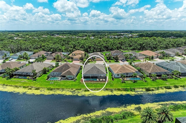 518 Chantilly Trl, Bradenton, FL 34212 - aerial perspective of suburban area featuring a nearby body of water