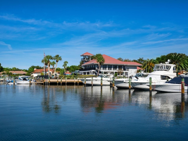 180 Lookout Point Dr, Osprey, FL 34229 - dock with a water view