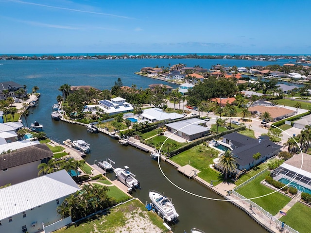 7779 Holiday Dr N, Sarasota, FL 34231 - aerial view of residential area featuring a large body of water