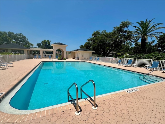 4208 Balmoral Way, Sarasota, FL 34238 - community pool with a patio