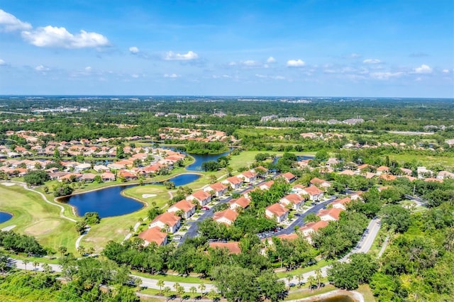 7160 Cedar Hollow Cir, Bradenton, FL 34203 - aerial overview of property's location featuring nearby suburban area, a large body of water, and a golf club