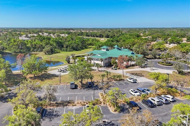7160 Cedar Hollow Cir, Bradenton, FL 34203 - drone / aerial view of a large body of water and a tree filled landscape