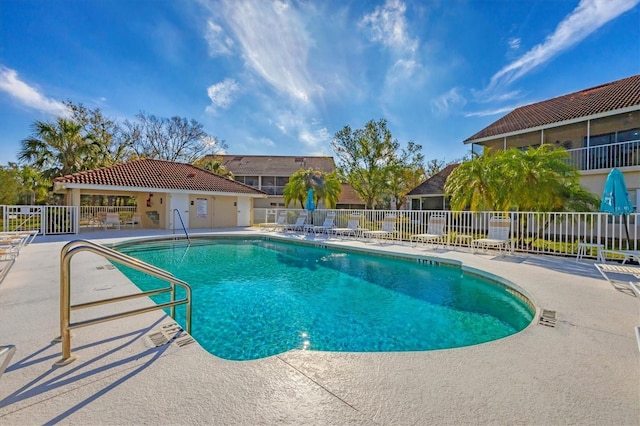 7160 Cedar Hollow Cir, Bradenton, FL 34203 - community pool featuring a patio area