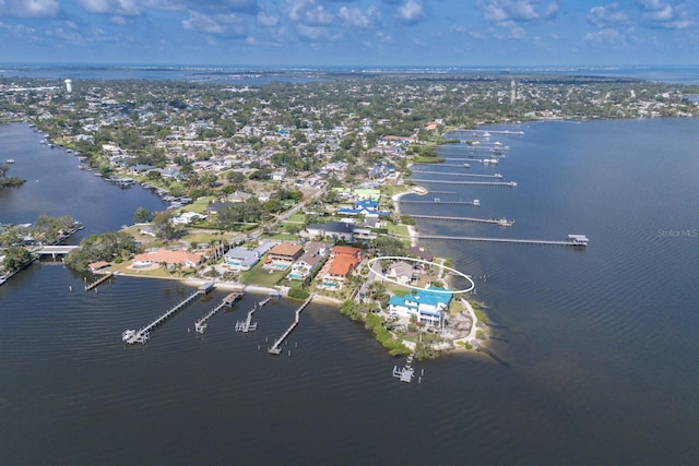 5912 Riverview Ln, Bradenton, FL 34209 - aerial view of property and surrounding area with a large body of water