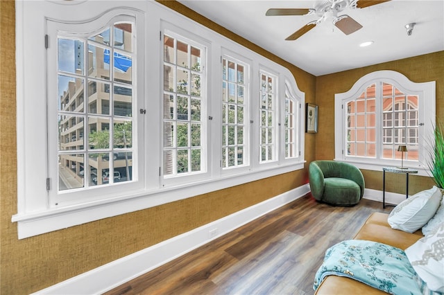 1221 N Palm Ave Unit 303, Sarasota, FL 34236 - sunroom with french doors