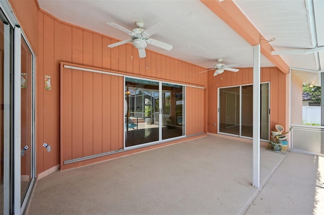 321 Sorrento Dr, Osprey, FL 34229 - view of patio featuring ceiling fan
