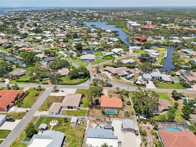 321 Sorrento Dr, Osprey, FL 34229 - aerial view of residential area with a large body of water