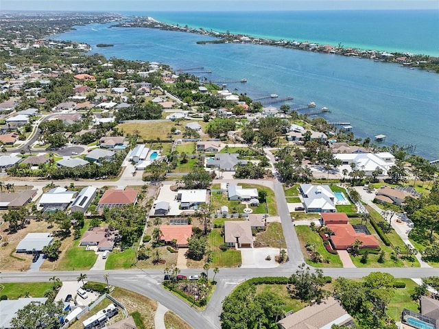 321 Sorrento Dr, Osprey, FL 34229 - aerial perspective of suburban area featuring a nearby body of water