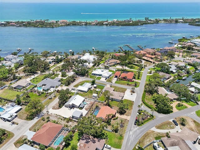 321 Sorrento Dr, Osprey, FL 34229 - aerial view of property's location with a large body of water and nearby suburban area