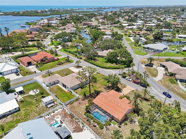 321 Sorrento Dr, Osprey, FL 34229 - aerial view of residential area featuring a large body of water
