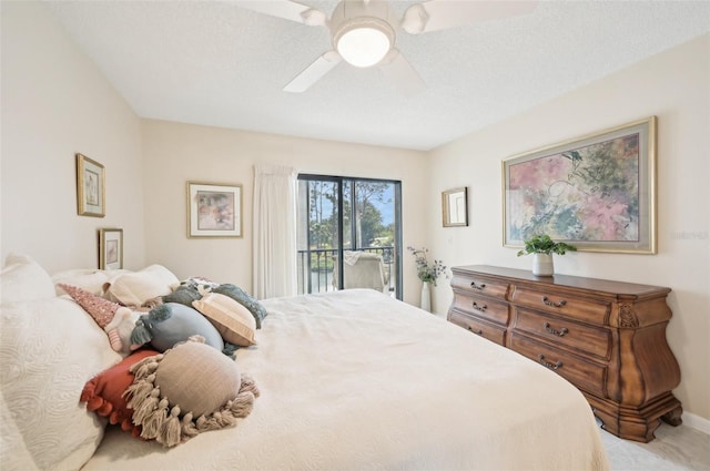 1170 Bird Bay Way Unit 206, Venice, FL 34285 - bedroom featuring access to exterior and ceiling fan