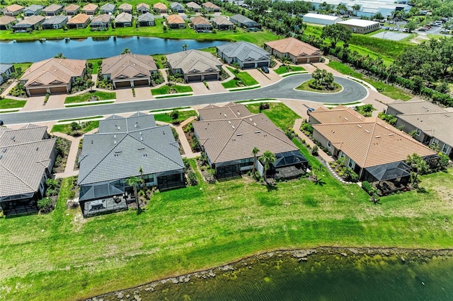 3027 Formia Ct, Lakewood Ranch, FL 34211 - aerial perspective of suburban area featuring a nearby body of water