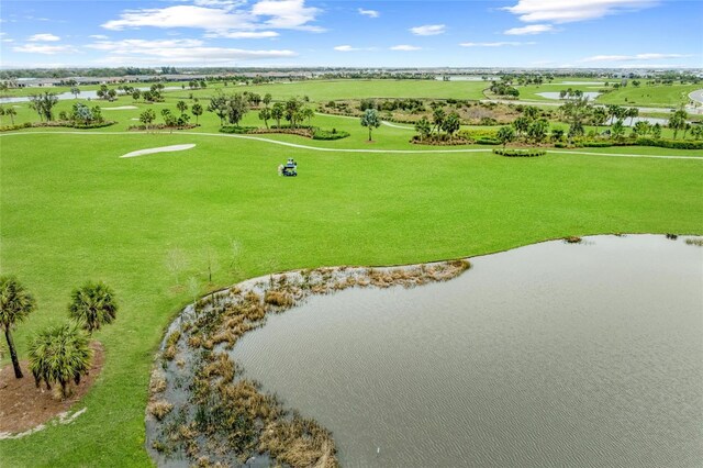 3027 Formia Ct, Lakewood Ranch, FL 34211 - bird's eye view of a nearby body of water and a golf course