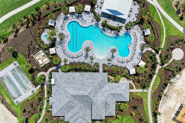 3027 Formia Ct, Lakewood Ranch, FL 34211 - bird's eye view of a pool