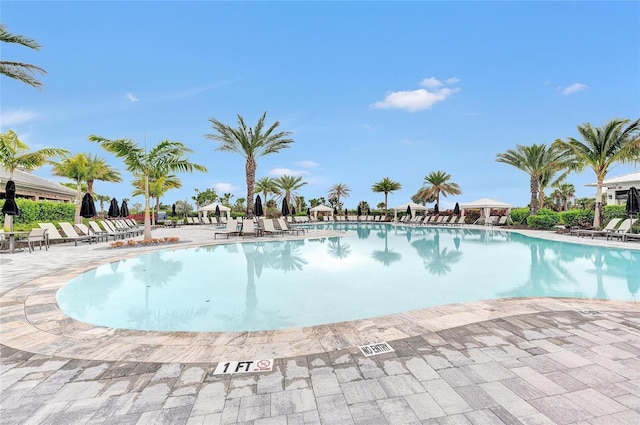 3027 Formia Ct, Lakewood Ranch, FL 34211 - community pool with a patio area