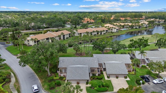 4505 Kingsmere Unit 2, Sarasota, FL 34235 - aerial perspective of suburban area with a large body of water