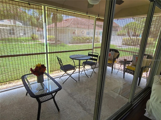 7273 Cedar Hollow Cir Unit 102, Bradenton, FL 34203 - sunroom / solarium with a ceiling fan