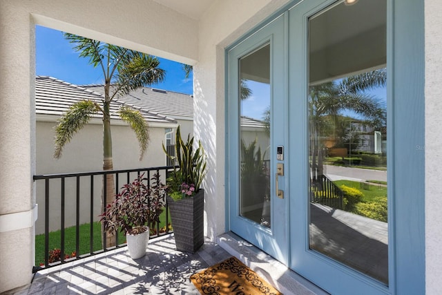 5718 Title Row Dr, Bradenton, FL 34210 - balcony with french doors